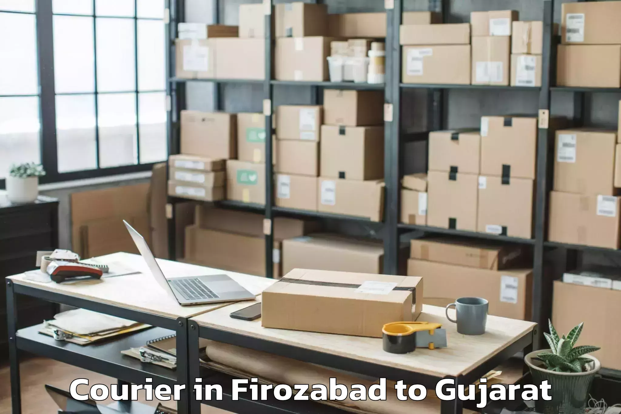 Professional Firozabad to Manavadar Courier